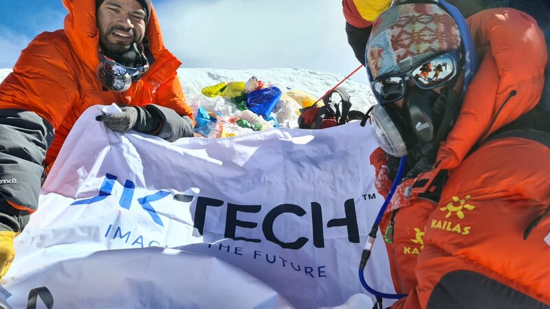 JK Tech Unveils Its New Logo at Mt. Everest