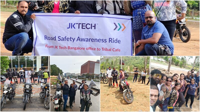 Road Safety Awareness Ride by JK Tech in Bengaluru