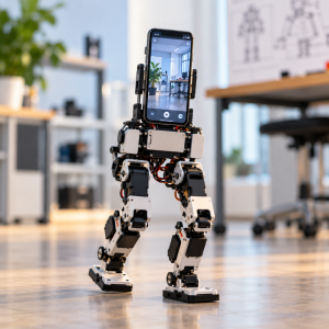 PhoneBot - A Walking Robot With a Spare Phone for a Brain